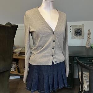 vintage american eagle tan / latte brown cardigan!